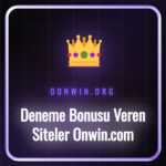 Deneme Bonusu Veren Siteler Onwin.com platformunun ana sayfası ve bonus teklifleri.