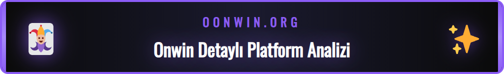 Onwin canlı bahis platformunun kullanıcı arayüzü ve bahis marketleri