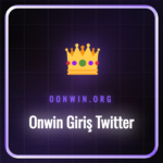 Onwin giriş Twitter hesabını gösteren bir akıllı telefon ekranı.