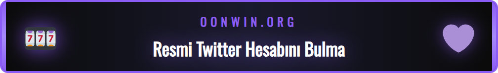 Onwin Twitter resmi hesabına erişim için arama sonuçları listesi.