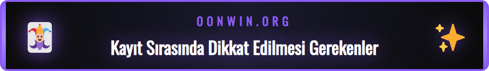 Onwin kayıt formunda yaygın yapılan hataları gösteren bir infografik.