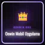 Onwin mobil uygulama indirme ekranı ve platform logosu.