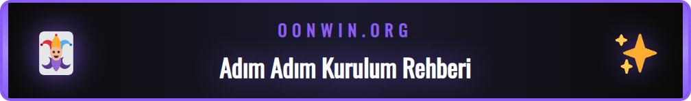 Onwin mobil uygulamasını Android ve iOS cihazlara kurma adımları.