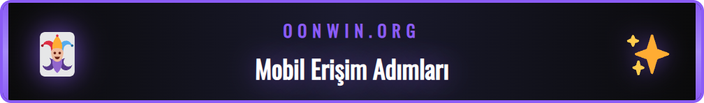 Bir kullanıcının Onwin Mobil sitesine güvenli giriş yapma adımları.