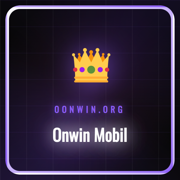 Bir akıllı telefon ekranında Onwin Mobil arayüzü ve oyun seçenekleri.