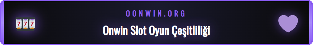 Onwin platformunda yer alan farklı temalardaki slot oyunları.