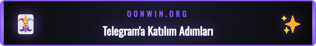 Onwin Telegram kanalına katılma adımlarını gösteren ekran görüntüleri.