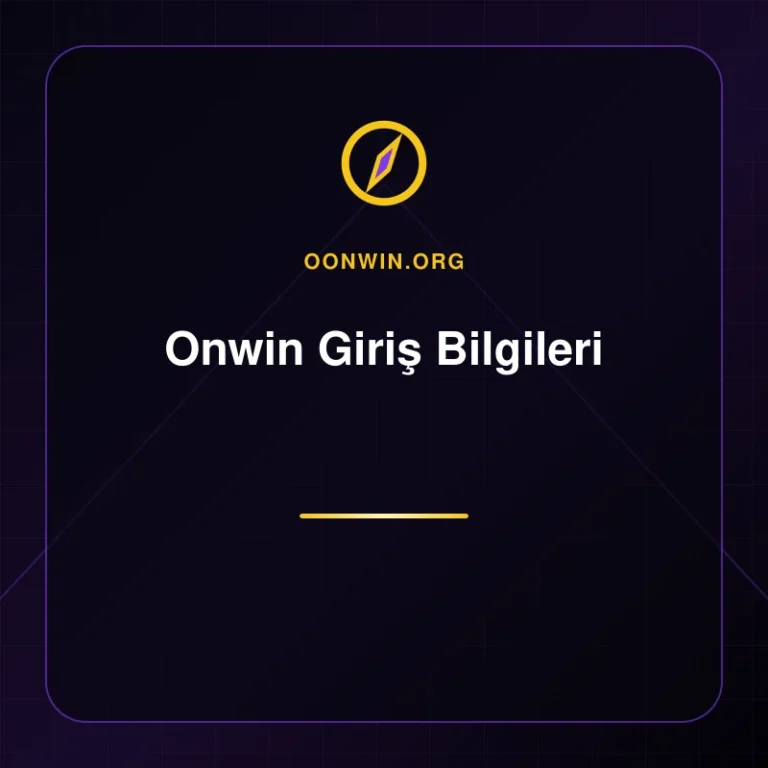 Onwin Giriş Bilgileri - oonwin.org